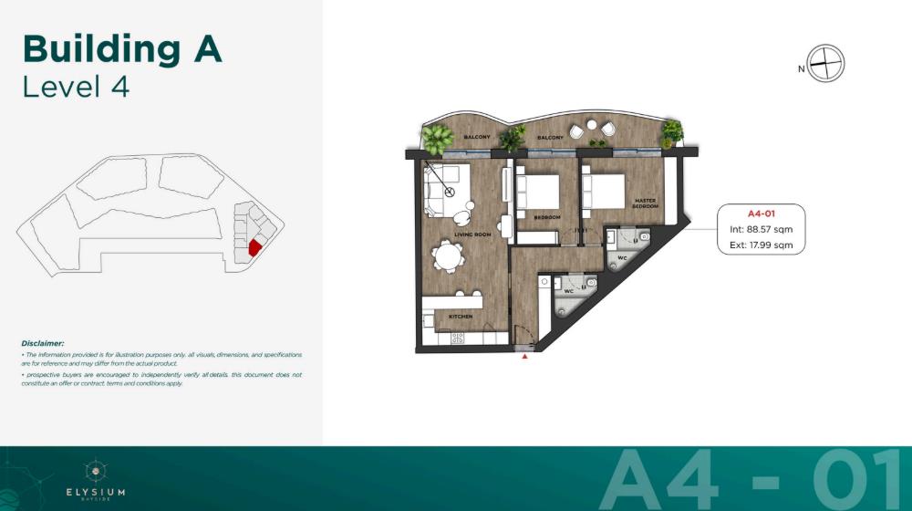 Image of Apartment - 2 Bedrooms - 1 Bathrooms for Sale in Elysium Bayside-Gibraltar, Image 18